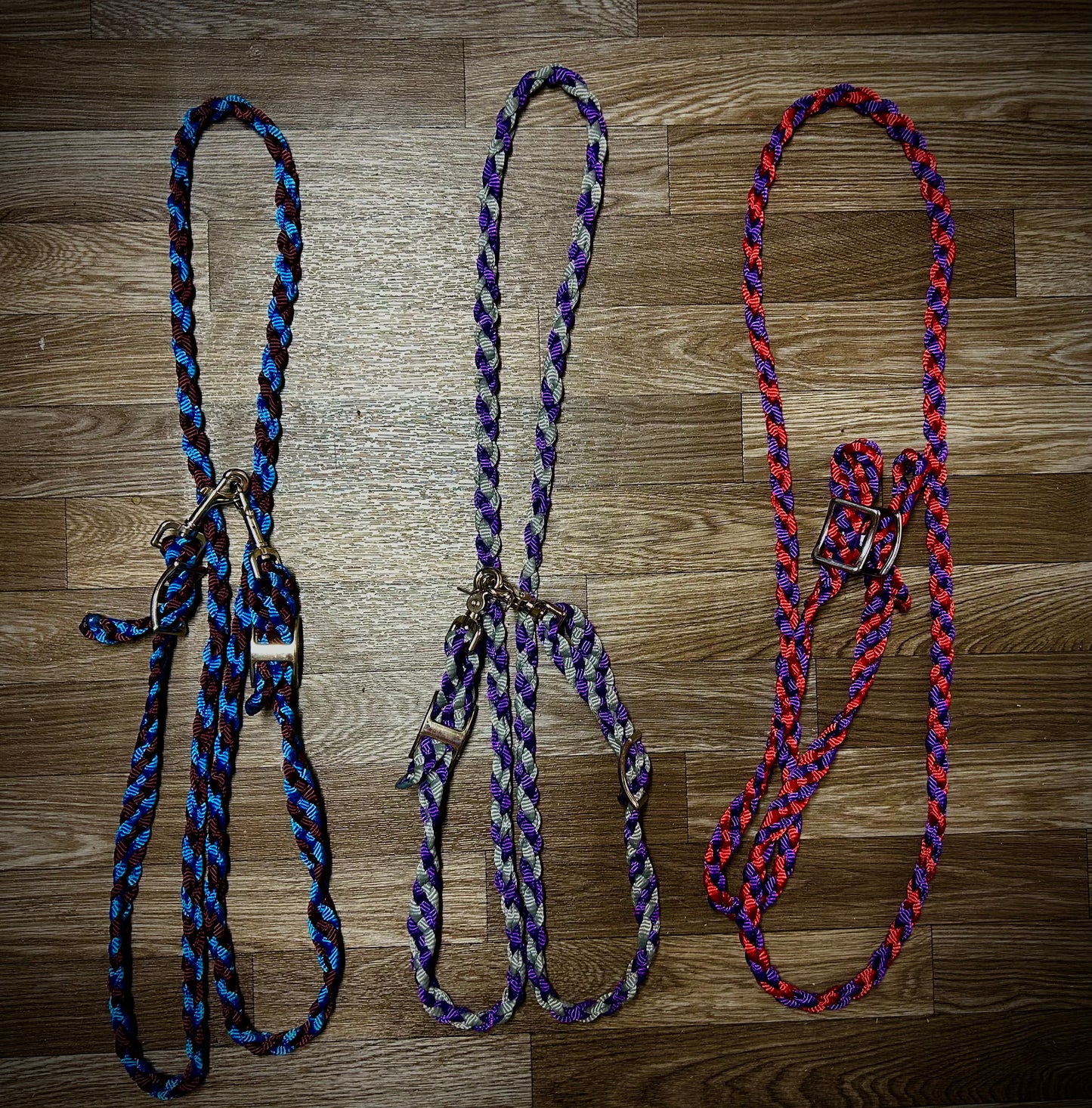 Mule tape round reins