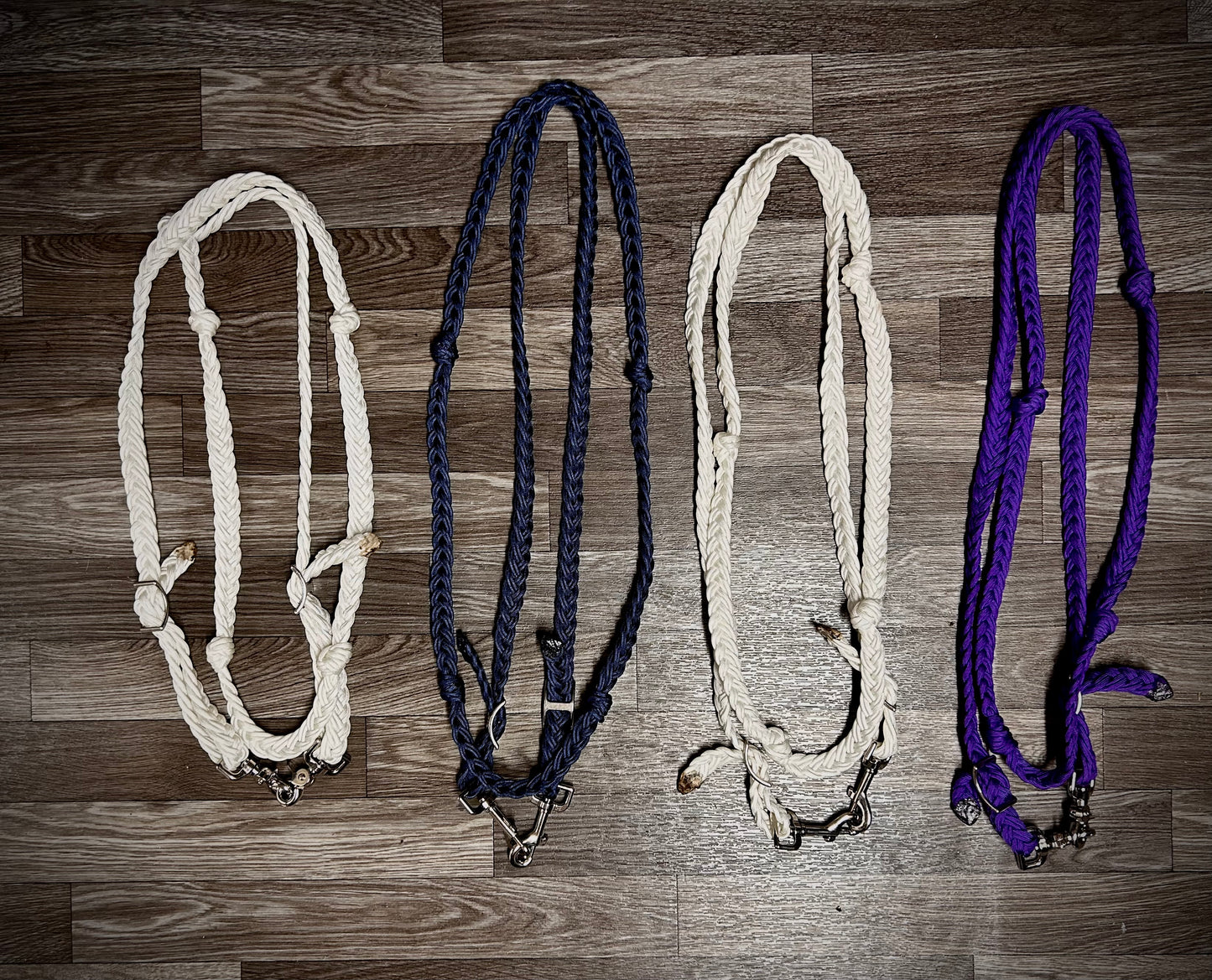 Flat barrel reins