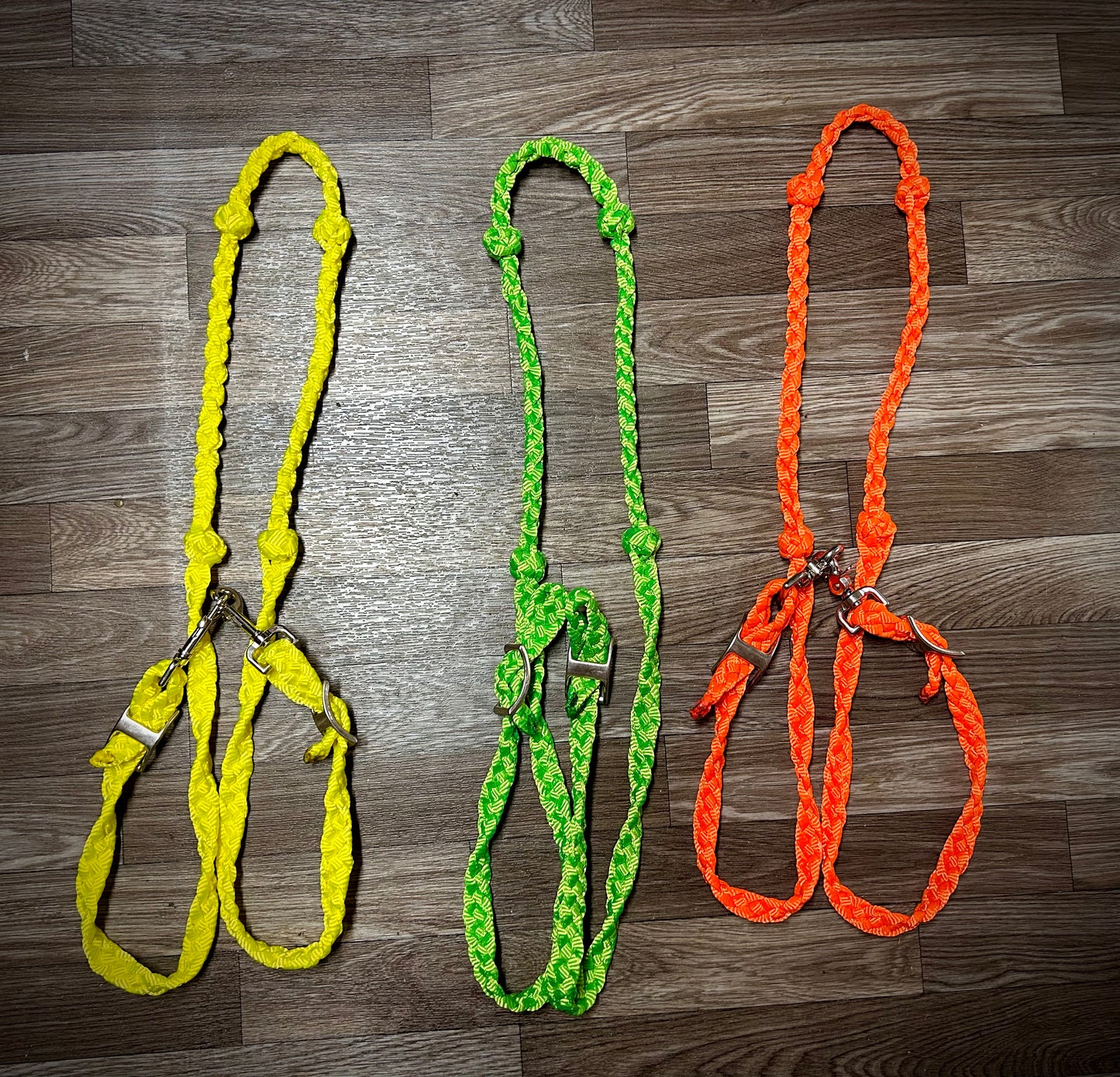 Mule tape barrel reins