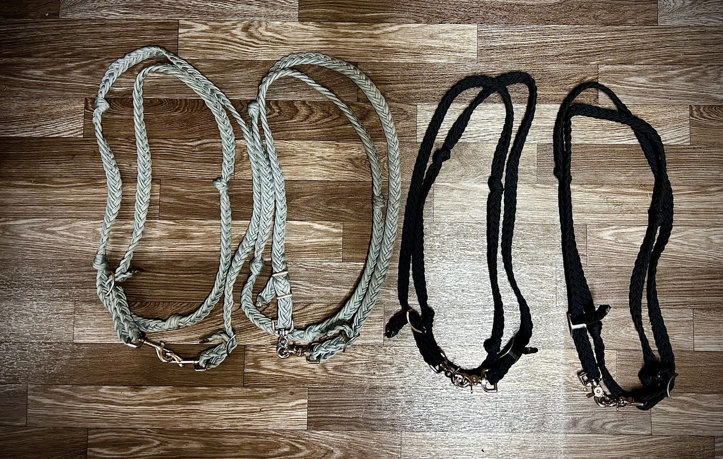 Flat barrel reins