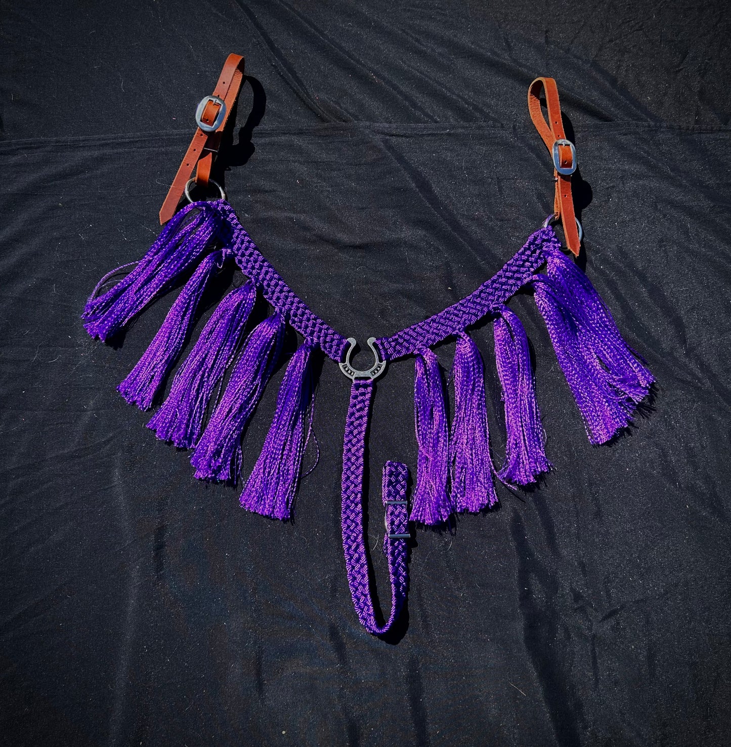 Purple breast collar