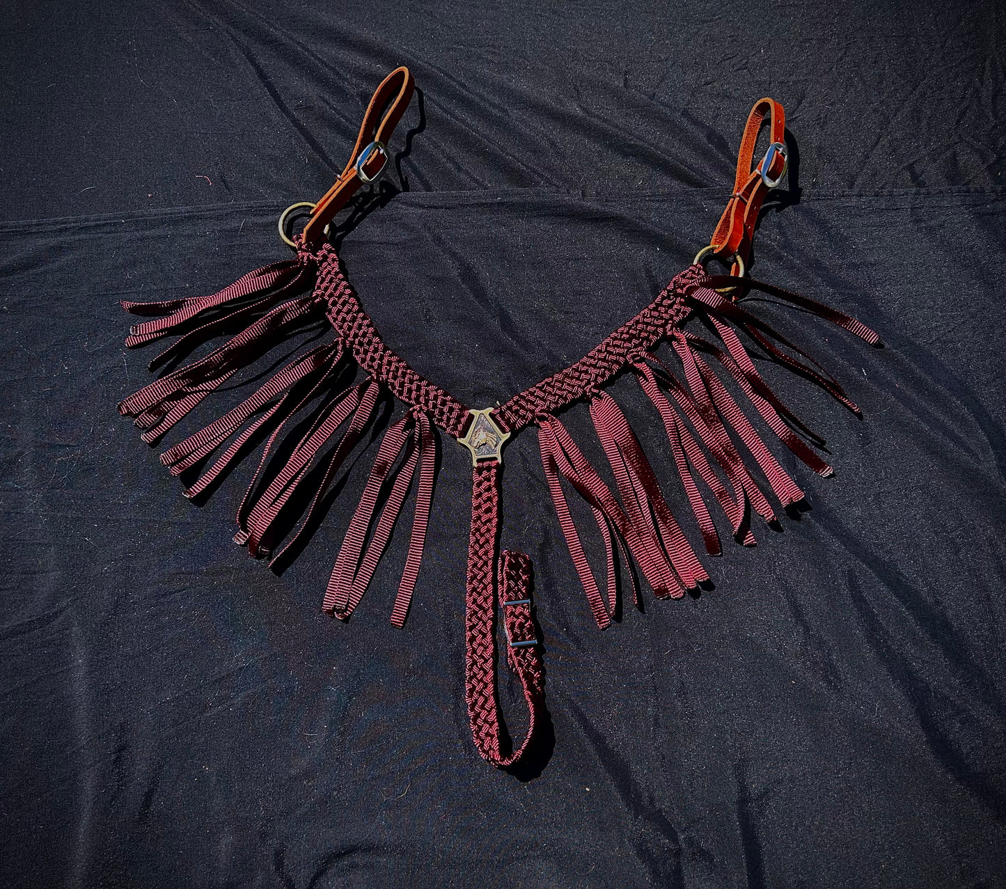 Burgundy Breast Collar