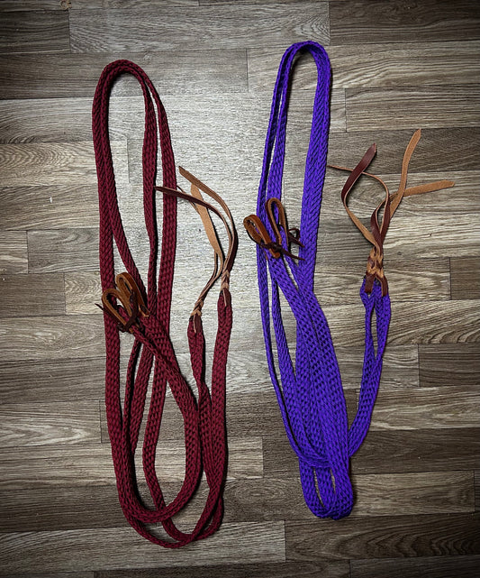 Paracord flat split reins