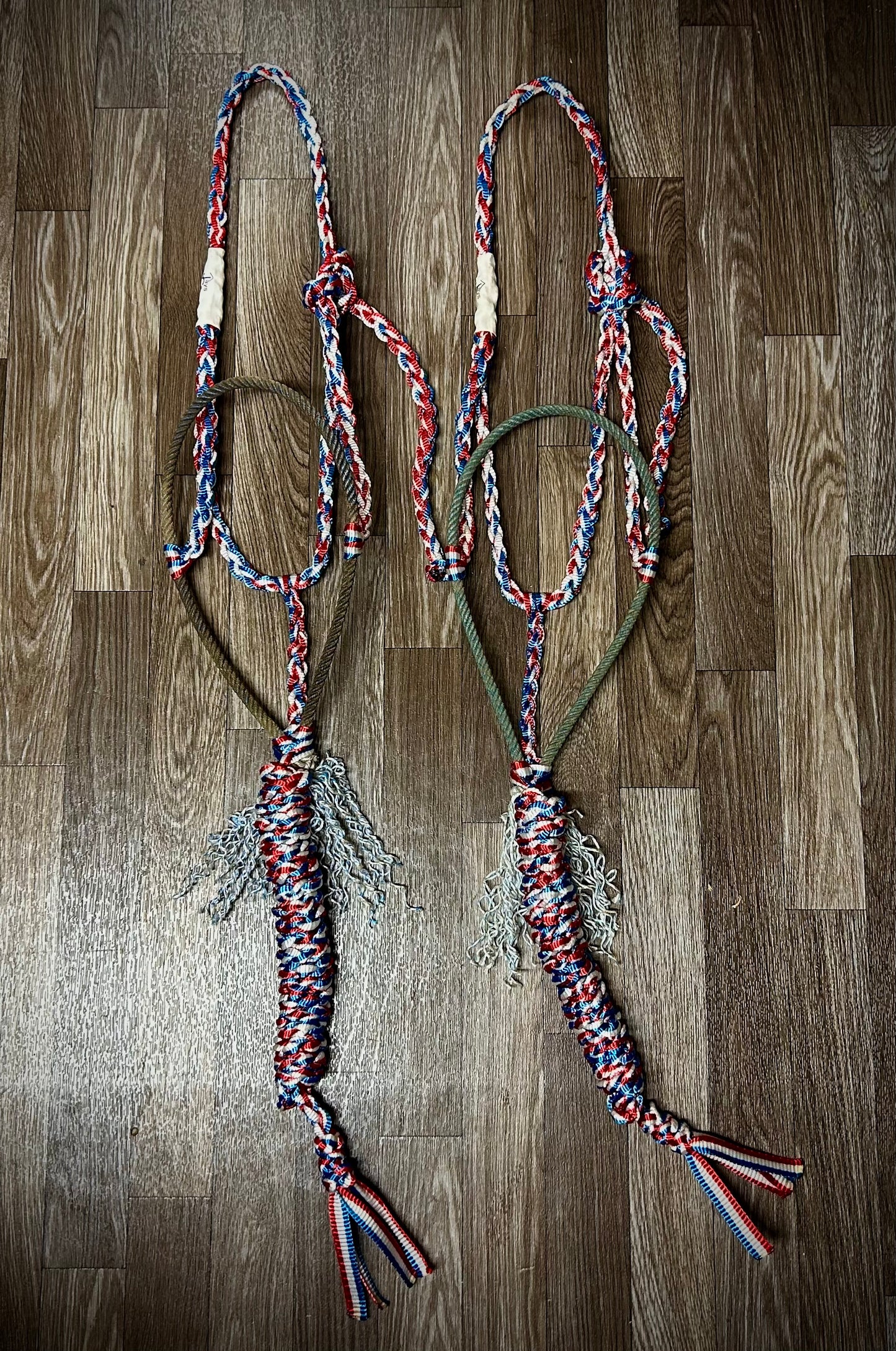 Red white and blue pin stripe