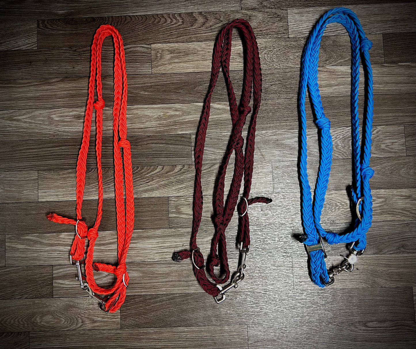 Flat barrel reins