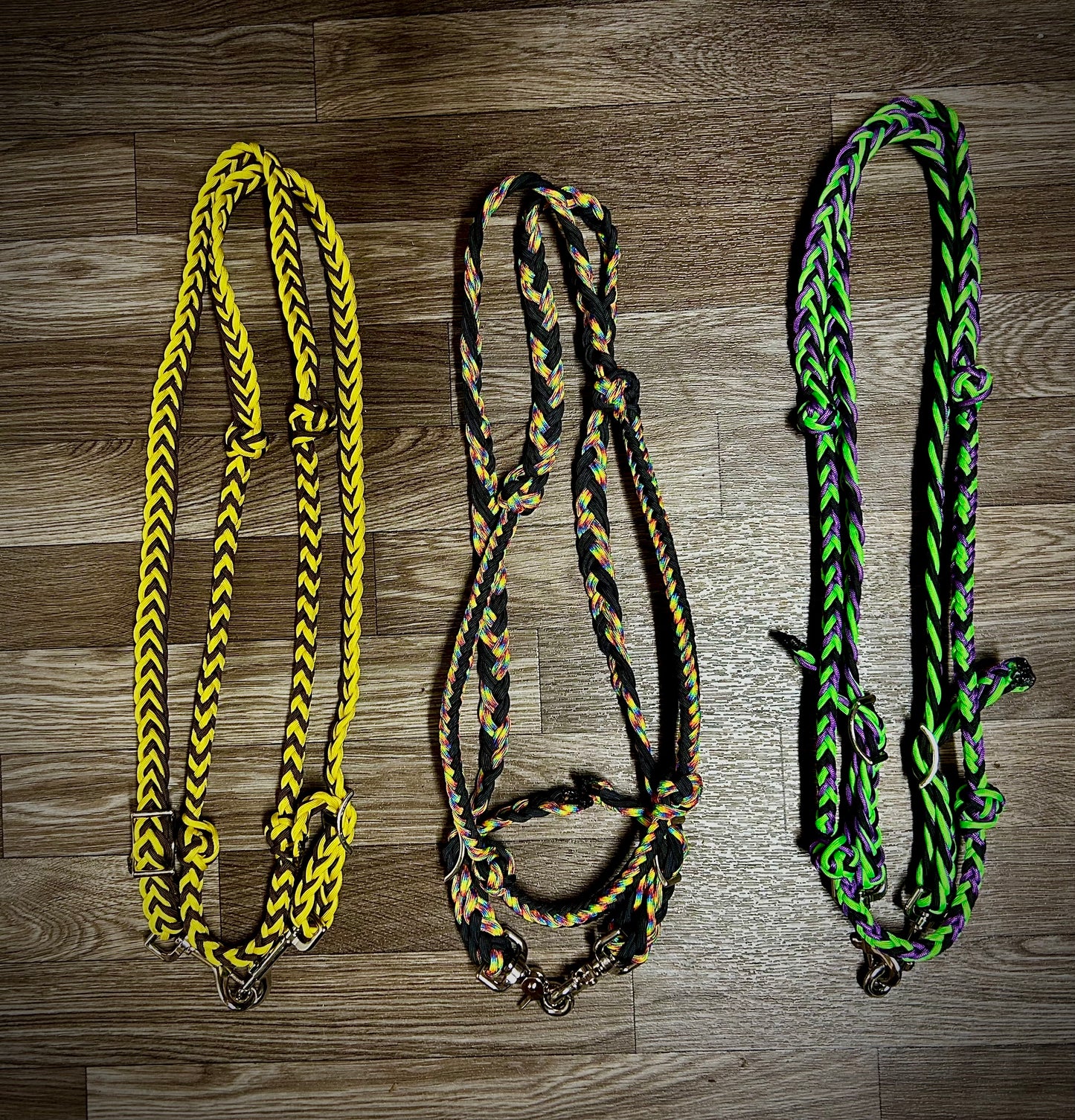 Round barrel reins