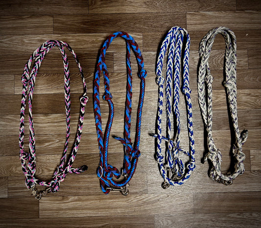 Round barrel reins