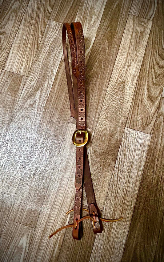 Tooled Slit ear Headstall