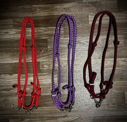 Round barrel reins