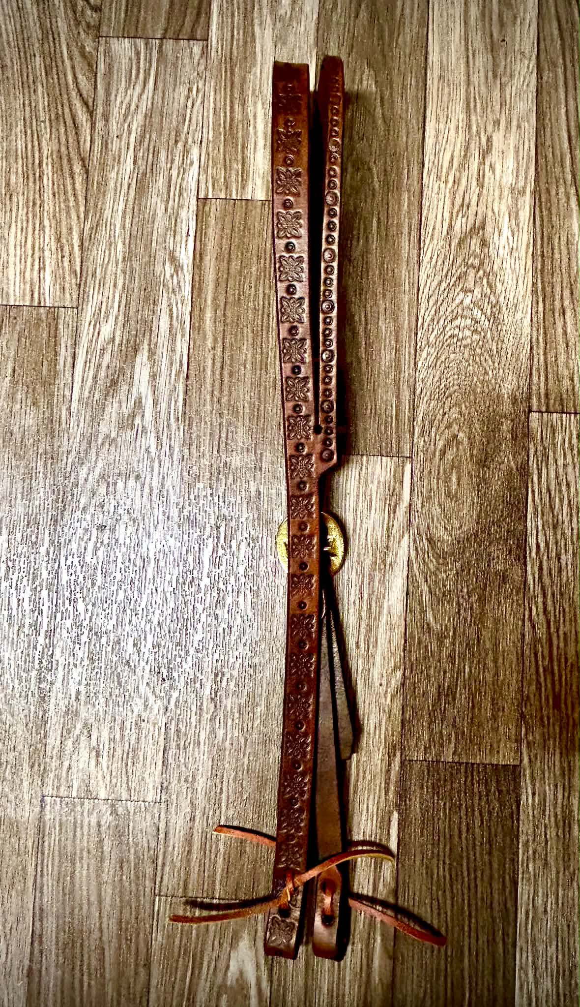 Tooled Slit ear Headstall